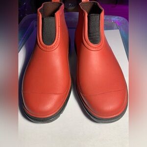 NWOT Sloggers Women's Red Waterproof Ankle Rain Boots Size US 7 Rain Snow Winter